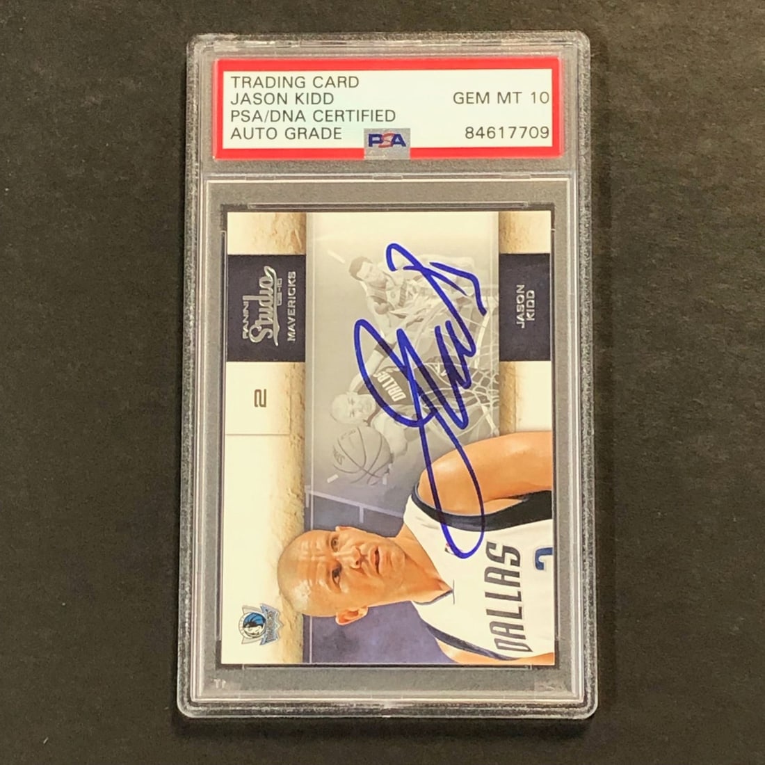 2009-10 Panini Studio #18 Jason Kidd Signed Card PSA/DNA Authentic (1 of 2)