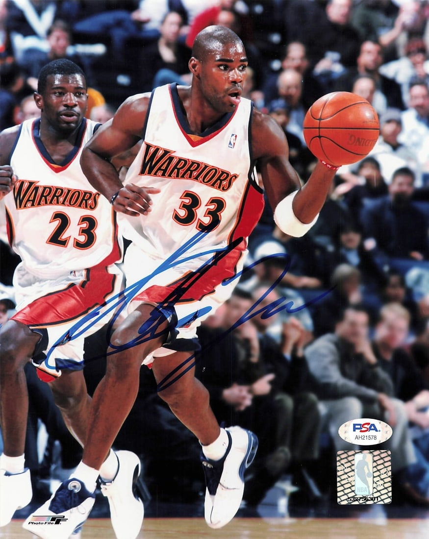 Antawn Jamison Autographed 8x10 Photo PSA/DNA Golden State Warriors: Antawn Jamison Autographed 8x10 Photo PSA/DNA Golden State Warriors This is a professionally printed 8x10 photograph of Antawn Jamison, who is known for his time with the Golden State Warriors. The ph