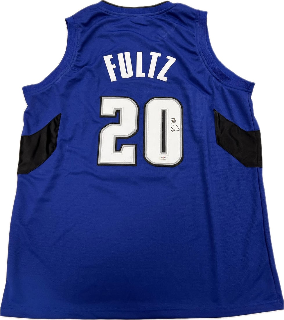 Markelle Fultz Autographed Jersey PSA/DNA Orlando Magic Authentic: Markelle Fultz Autographed Jersey PSA/DNA Orlando Magic Authentic This original stitched jersey is autographed by Markelle Fultz, the talented player from the Orlando Magic. The signature has been ver