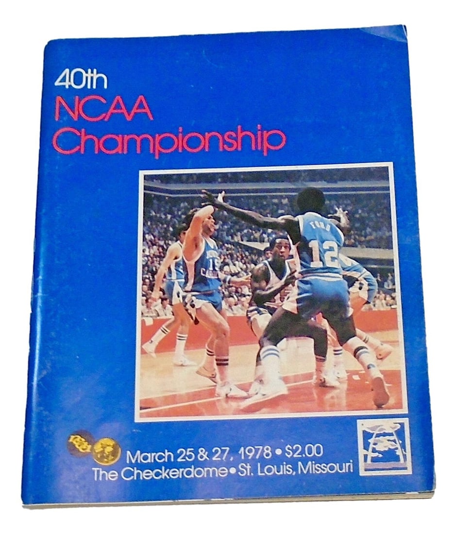 1978 NCAA Final Four Original Program Kentucky Wildcats Champs (1 of 3)
