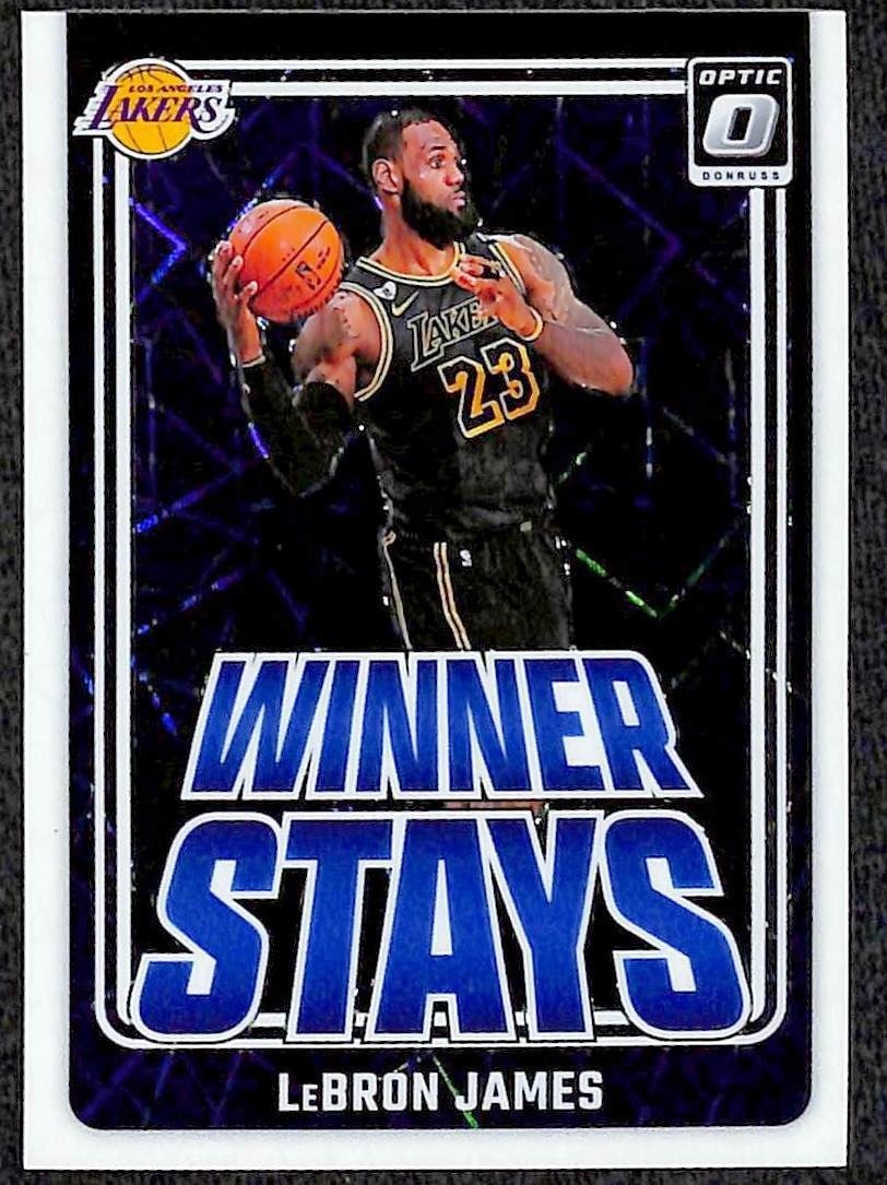 LeBron James 2024-25 Donruss Optic White Laser Prizm Card /59 (1 of 2)