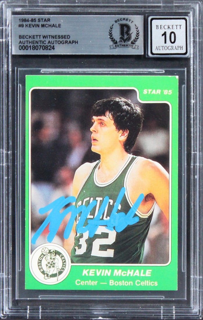 Kevin McHale 1984 Star #9 Celtics autograph BAS slabbed Gem Mint 10 (1 of 2)