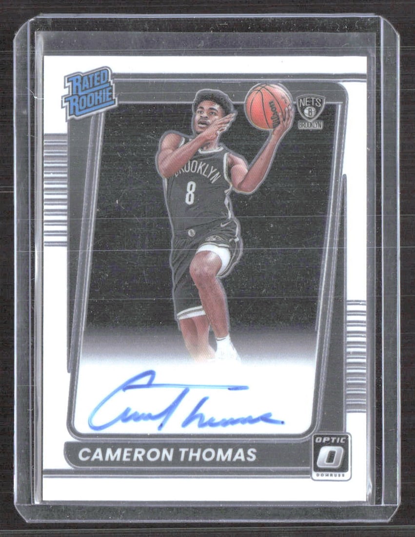 Cameron Thomas 2021-22 Donruss Optic Rated Rookies Auto Card #153 (1 of 2)