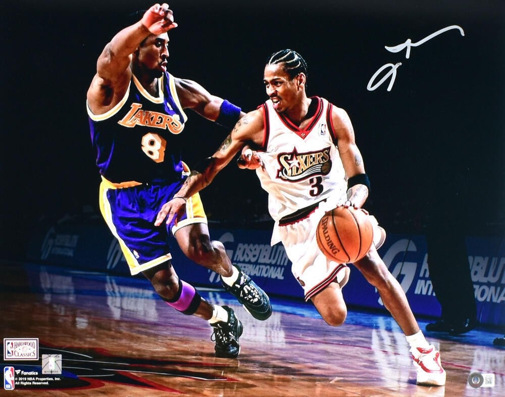 Allen Iverson autographed 76ers 16x20 Beckett Holo spotlight photo (1 of 2)