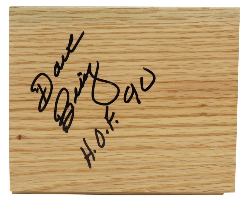 Dave Bing Signed 5x6 Floor Piece HOF 90 Detroit Pistons COA (1 of 1)