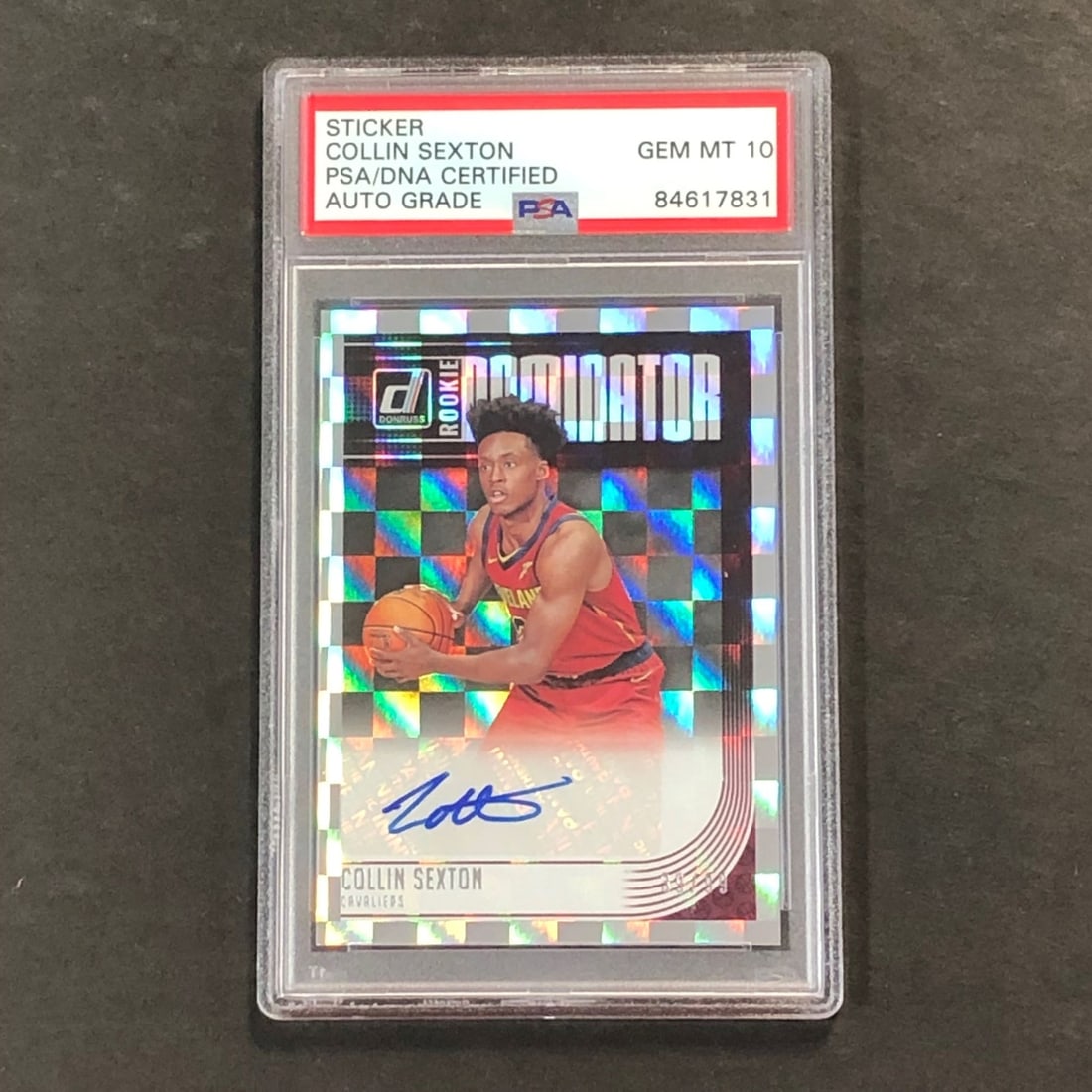 2018-19 Panini Donruss Collin Sexton Signed Card PSA/DNA Authenticated (1 of 2)
