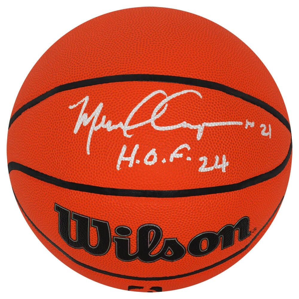 Michael Cooper Signed Wilson NBA Basketball HOF 24 Inscription with COA: Michael Cooper Signed Wilson NBA Basketball HOF 24 Inscription with COA This is a Michael Cooper signed Wilson Indoor/Outdoor NBA basketball featuring the inscription 'HOF 24'. The ball is an original