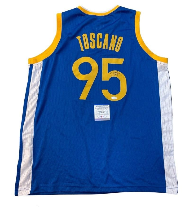Juan Toscano Anderson Autographed Golden State Warriors Jersey PSA/DNA: Juan Toscano Anderson Autographed Golden State Warriors Jersey PSA/DNA This is an original, pre-owned stitched jersey signed by Juan Toscano Anderson of the Golden State Warriors. The jersey features 