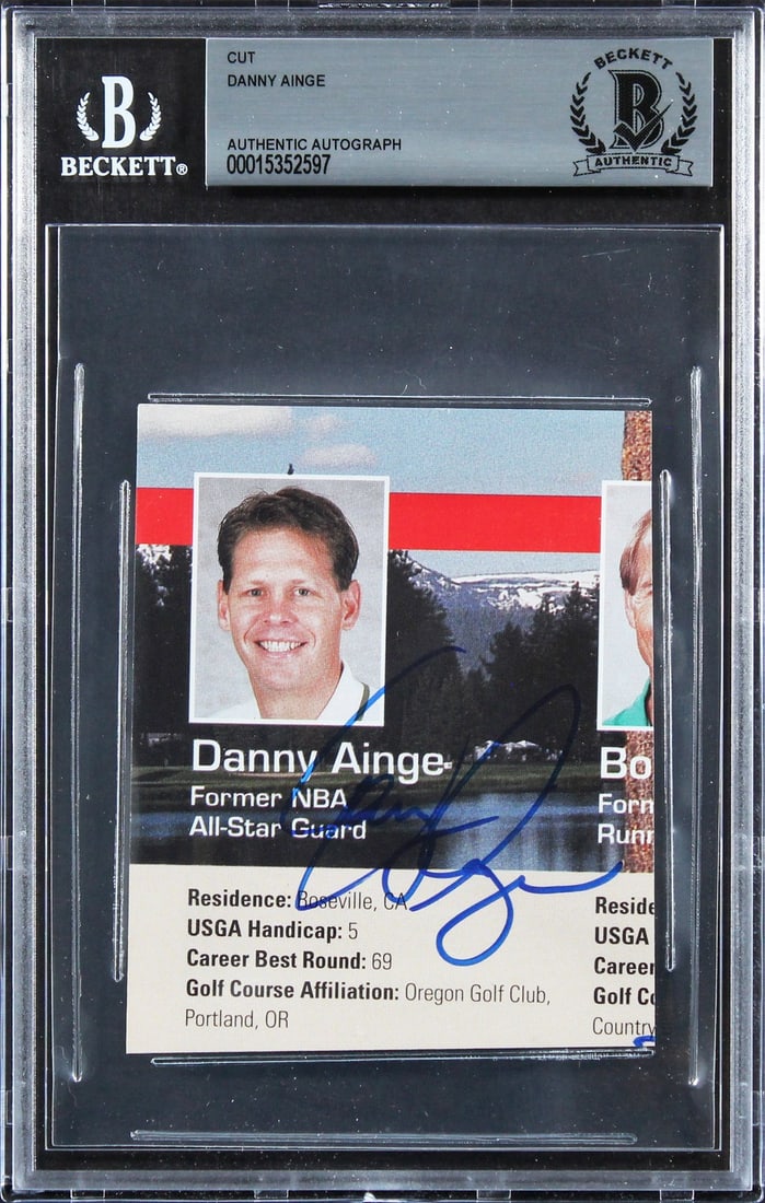 Danny Ainge Boston Celtics Signed Cut Signature 3x3.75 Beckett Authenticated: Danny Ainge Boston Celtics Signed Cut Signature 3x3.75 Beckett Authenticated This is an authentic signed cut signature of Danny Ainge, measuring 3x3.75 inches. The item has been personally signed by A
