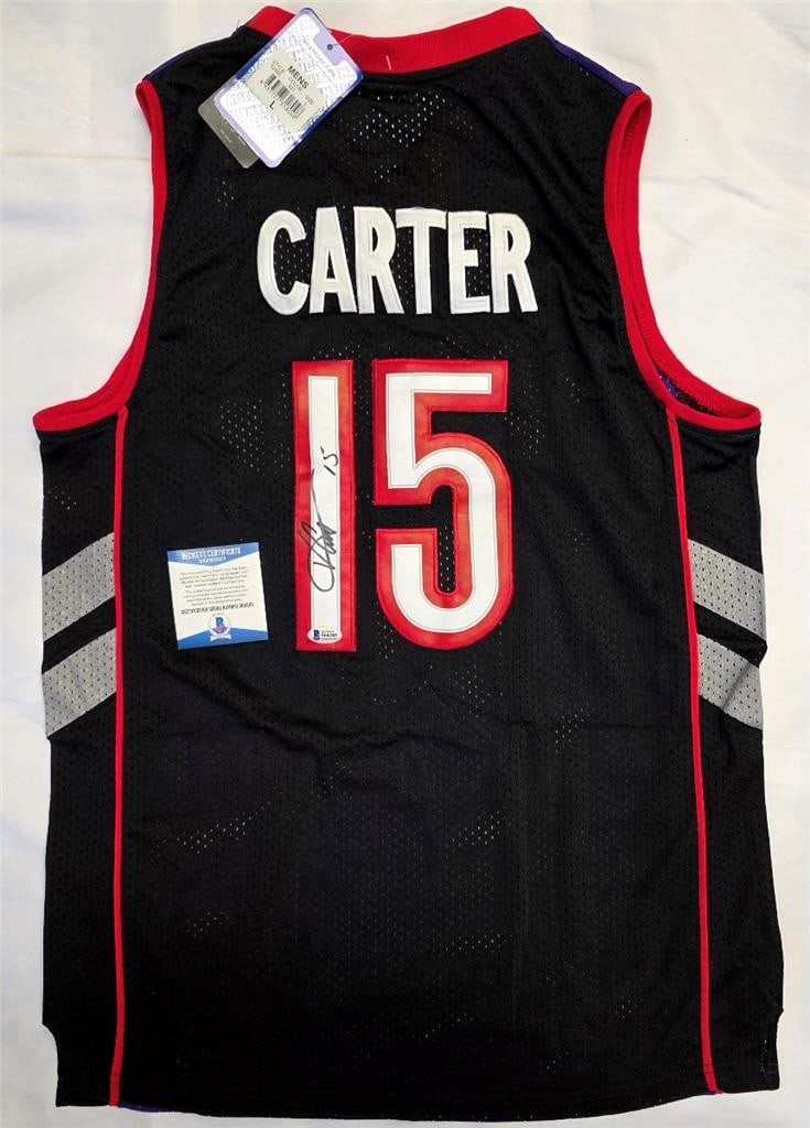 Vince Carter Autographed Toronto Raptors Nike Jersey Beckett BAS (1 of 7)