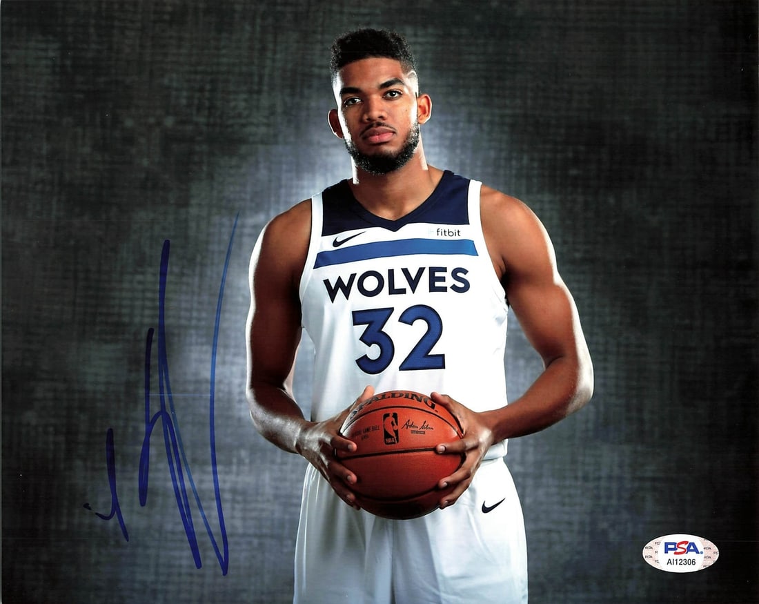 Karl-Anthony Towns Autographed 8x10 Photo PSA/DNA Timberwolves (1 of 1)