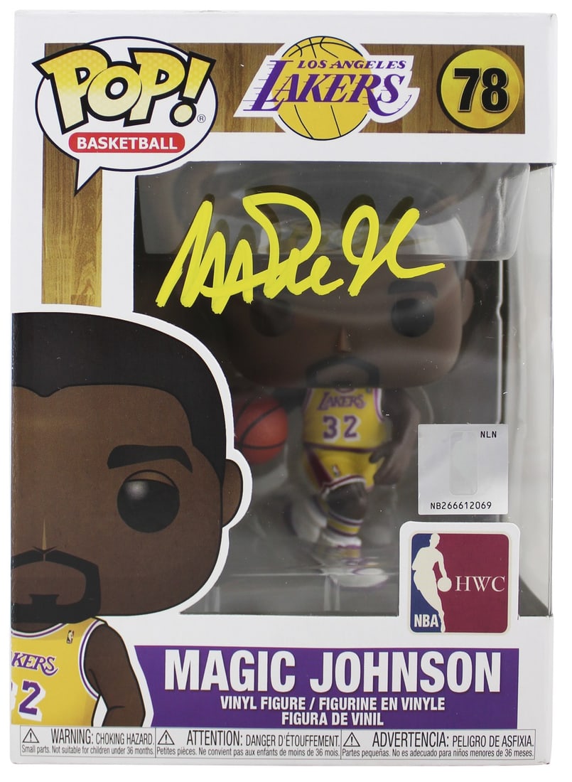 Magic Johnson Signed Lakers NBA HWC #78 Funko Pop Vinyl BAS Authenticated (1 of 7)