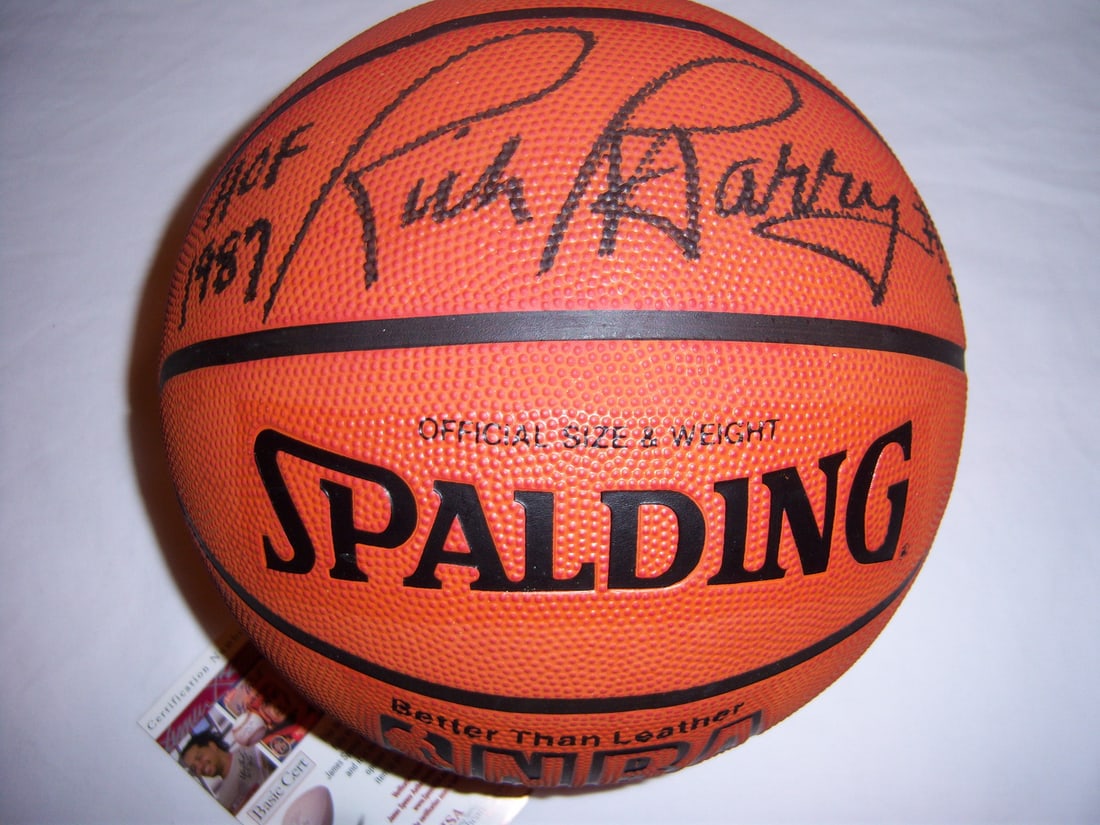 Signed Rick Barry Basketball Golden State Warriors JSA COA Hall of Fame 1987 (1 of 2)