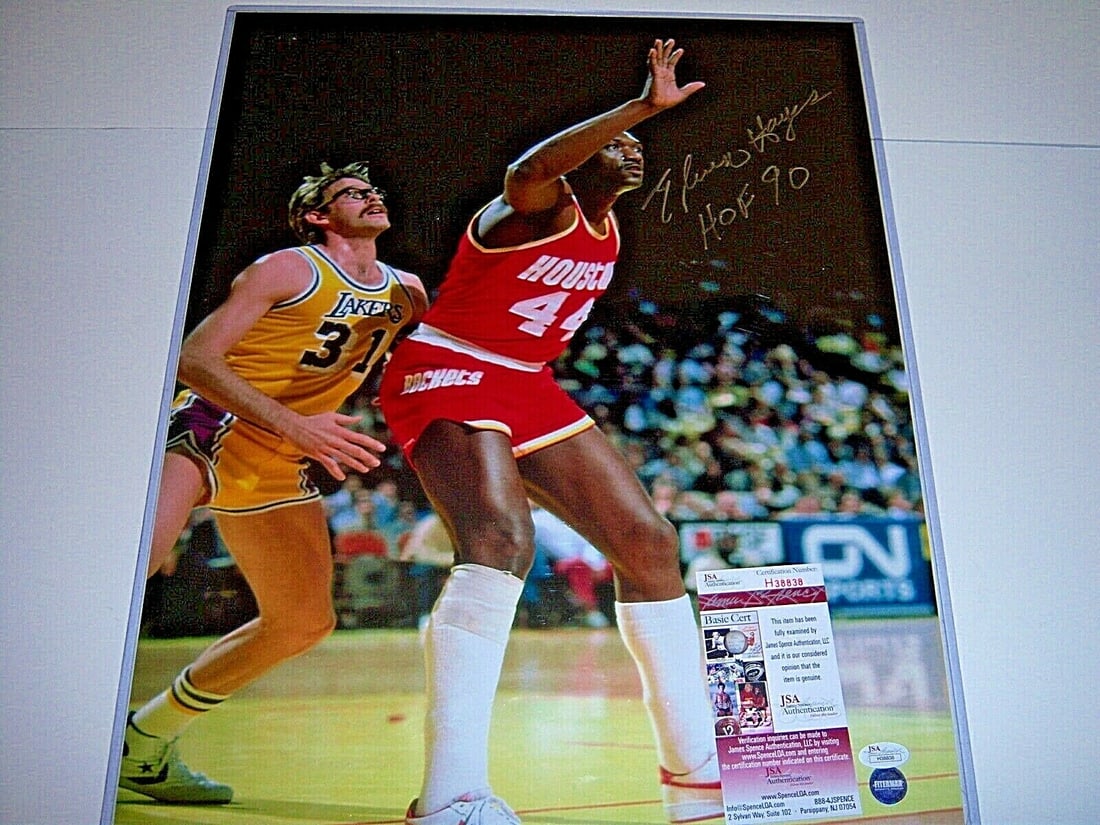 Elvin Hayes Autographed 16x20 Houston Rockets Photo JSA COA Hall of Fame 1990 (1 of 1)