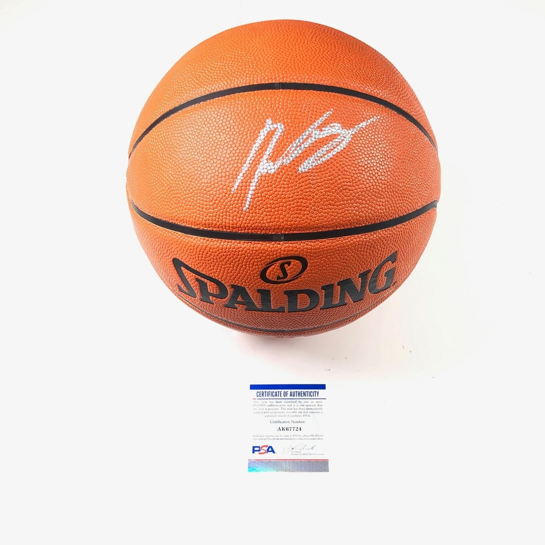 Spalding NBA basketball signed by Mikey Williams PSA DNA authenticated (1 of 3)