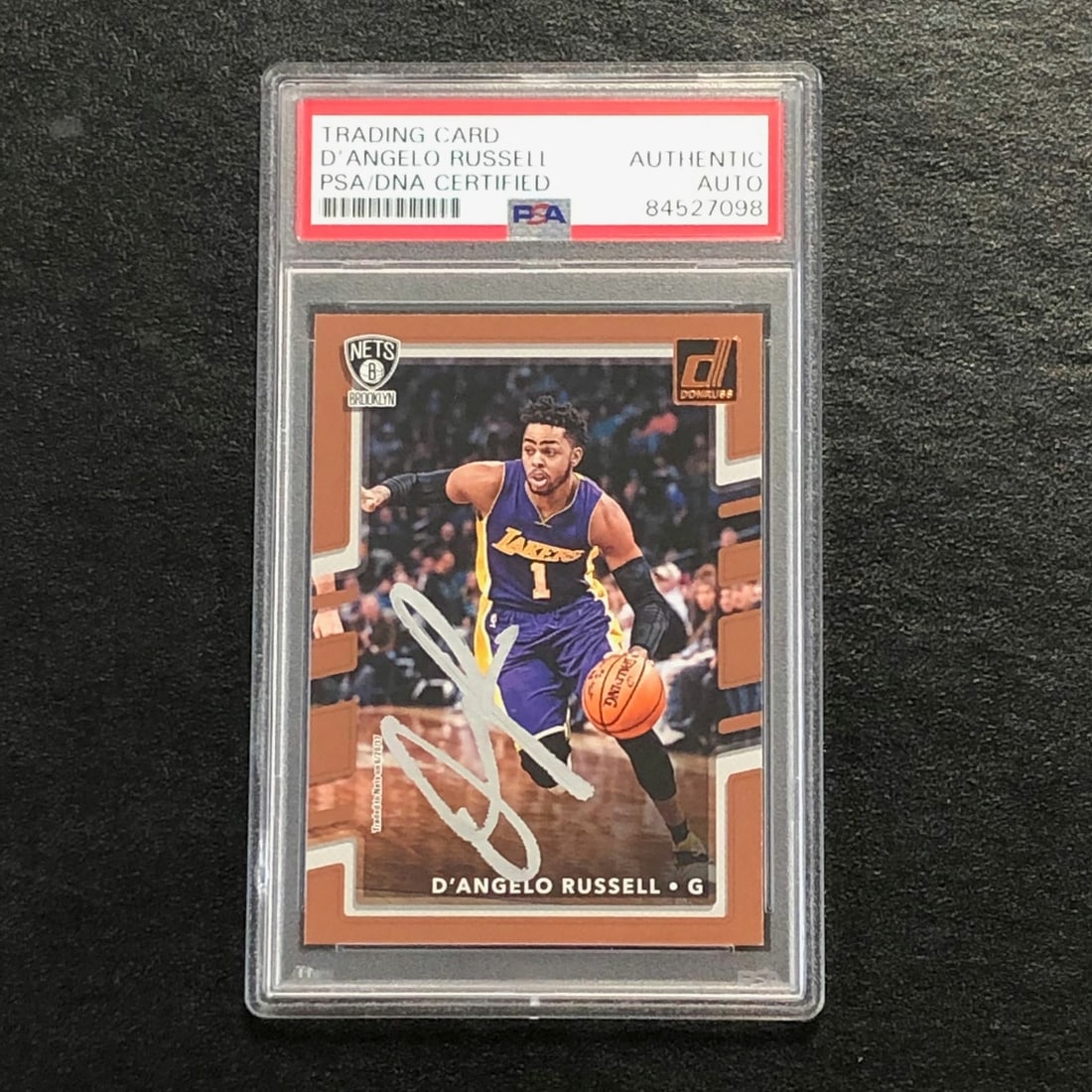 2017 Donruss D'Angelo Russell Signed Card PSA Authenticated Nets (1 of 2)