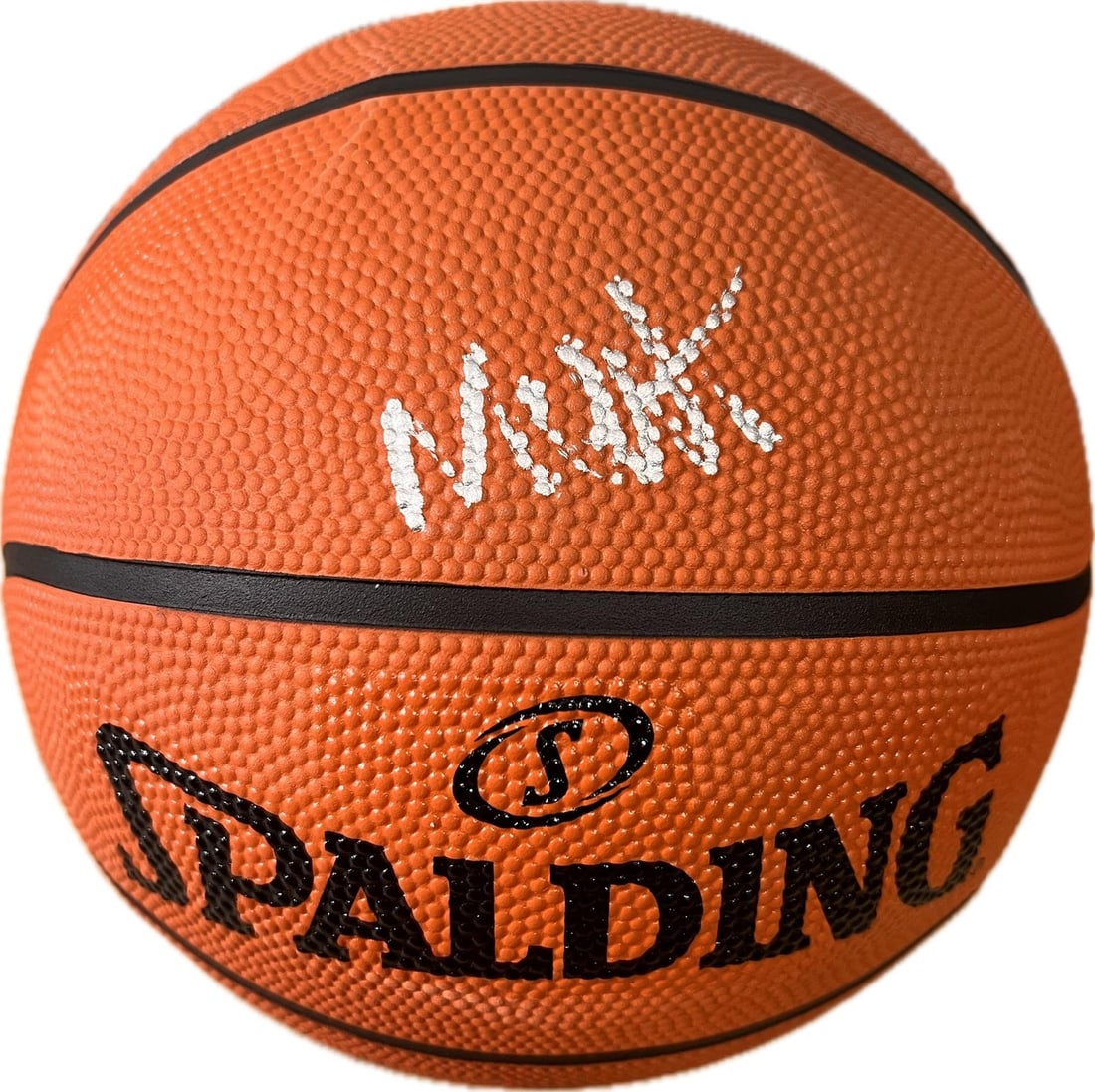 PSA DNA authenticated Max Christie autographed Spalding mini basketball (1 of 2)
