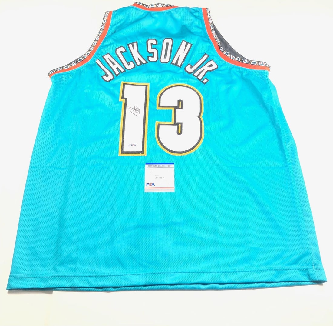 PSA DNA Autographed Jaren Jackson Jr Memphis Grizzlies Jersey: PSA DNA Autographed Jaren Jackson Jr Memphis Grizzlies Jersey This is a pre-owned, stitched Memphis Grizzlies jersey autographed by Jaren Jackson Jr. The autograph has been authenticated by PSA/DNA, e