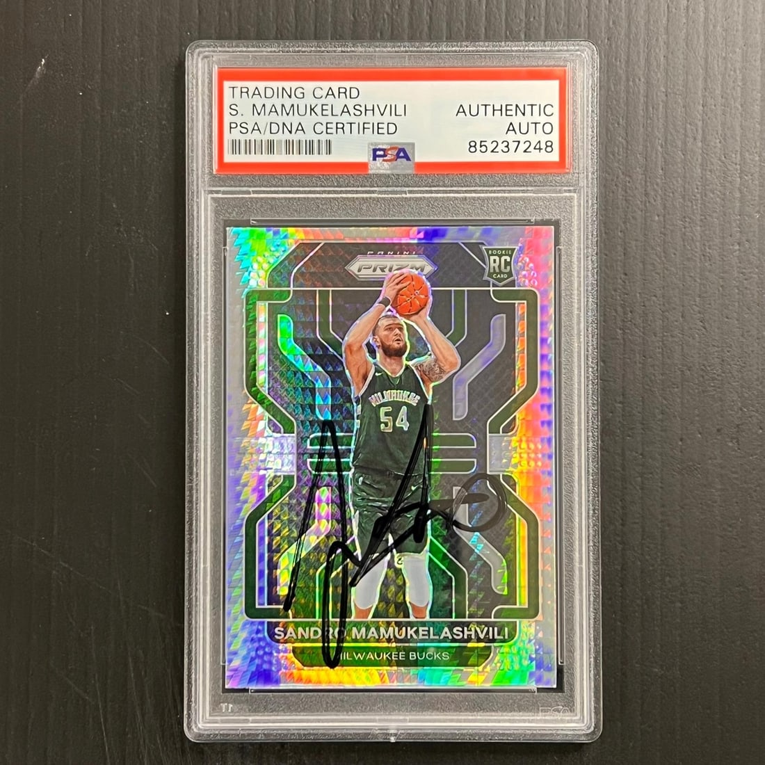 2021-2022 Panini Prizm #293 Sandro Mamukelashvili Signed Card PSA/DNA (1 of 2)