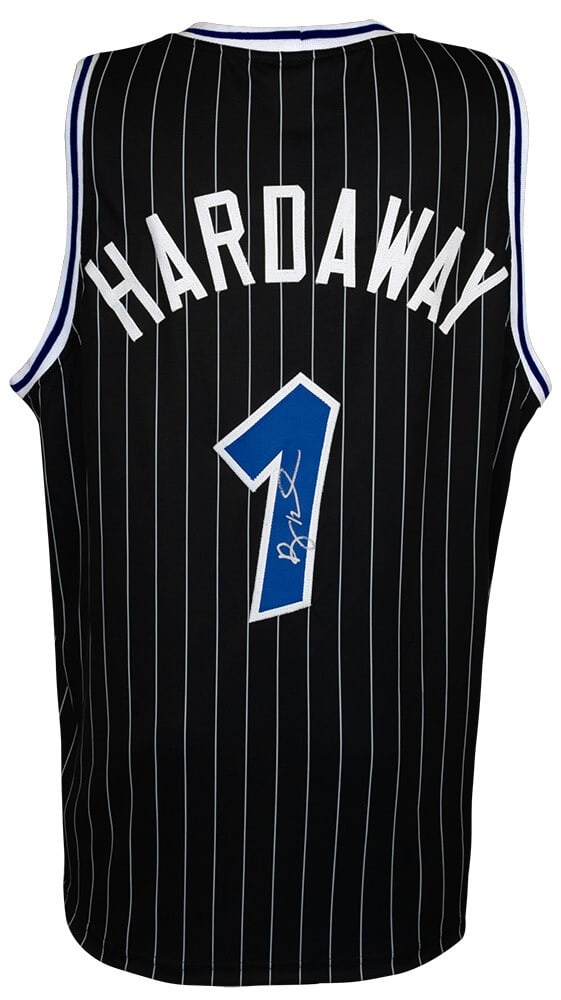 Penny Hardaway Signed Black Custom Jersey Orlando Magic COA: Penny Hardaway Signed Black Custom Jersey Orlando Magic COA Penny Hardaway Signed Black Custom Jersey Orlando Magic COA Celebrate the legacy of basketball superstar Penny Hardaway with this signed bla