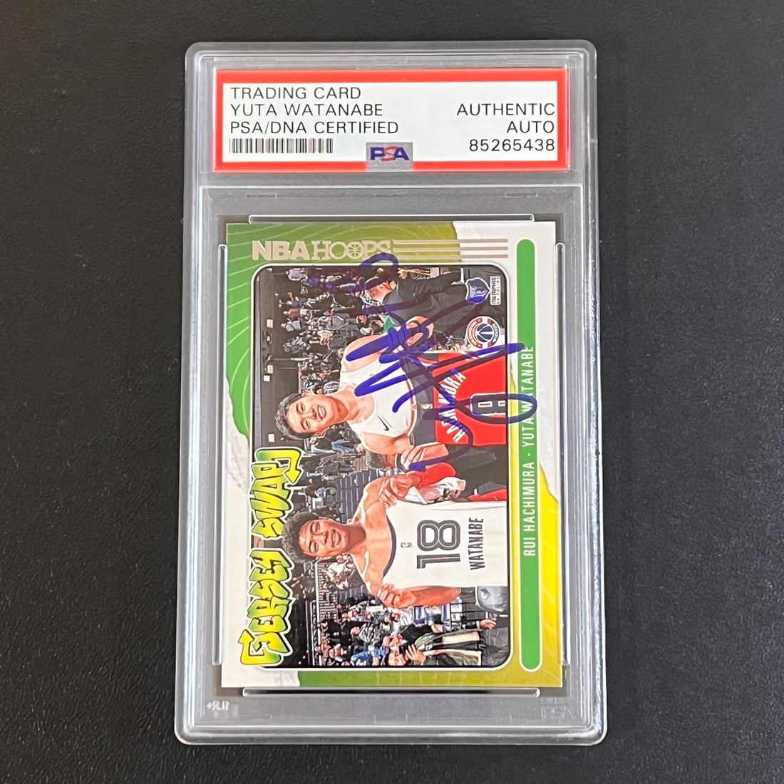2020 Panini Yuta Watanabe Autographed Card PSA/DNA Grizzlies (1 of 2)