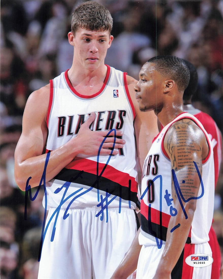 PSA DNA Damian Lillard autographed 8x10 Trailblazers photo (1 of 1)