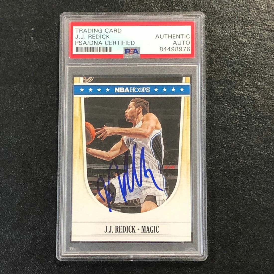 PSA Slabbed J.J. Redick Autographed 2011-12 NBA Hoops #180 Magic (1 of 2)