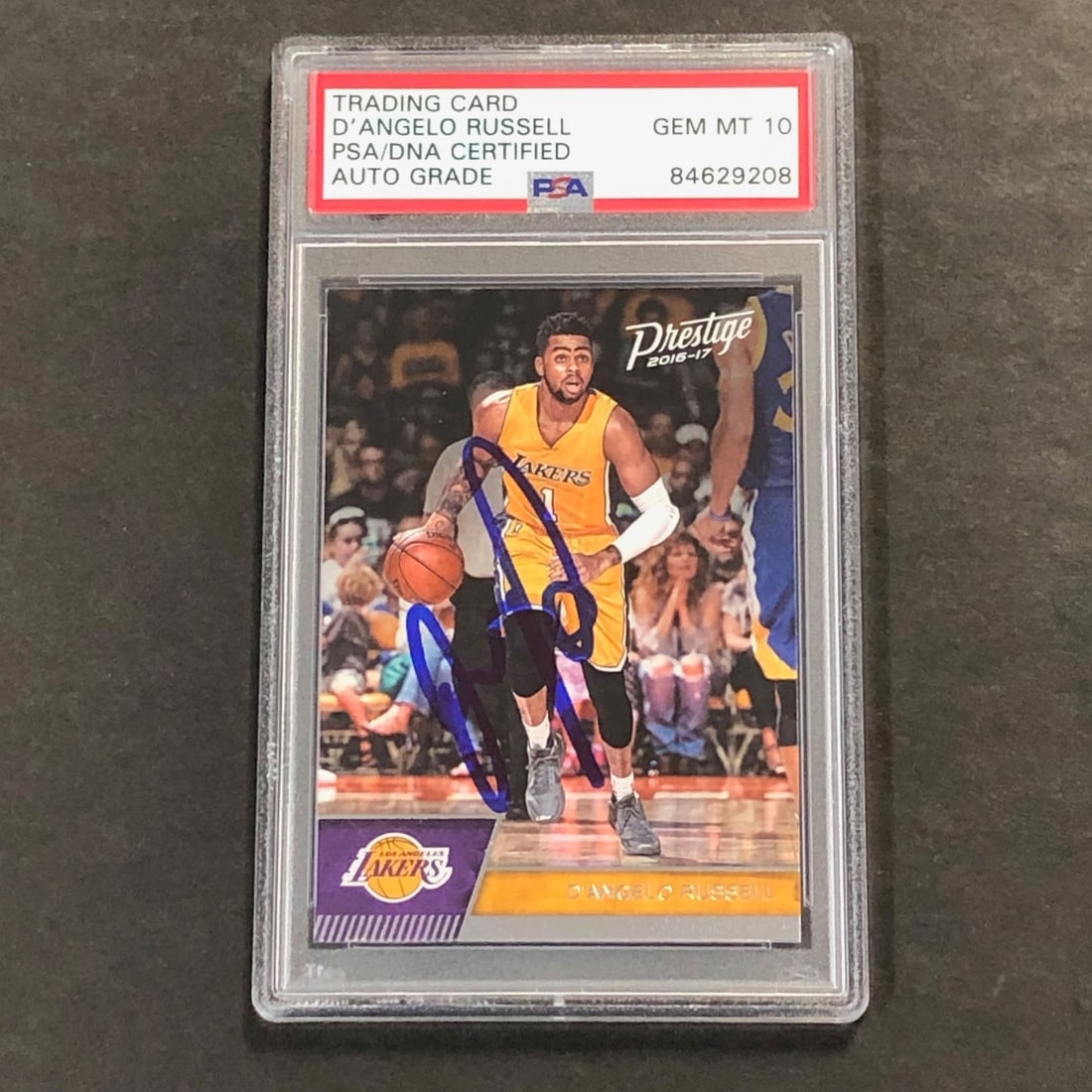 2016-17 Panini Prestige D'Angelo Russell Signed Card PSA/DNA AUTO 10 (1 of 2)