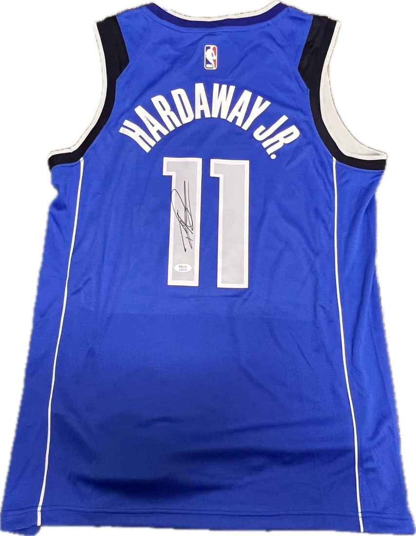 Autographed Tim Hardaway Jr. Dallas Mavericks stitched jersey PSA DNA: Autographed Tim Hardaway Jr. Dallas Mavericks stitched jersey PSA DNA This is a stitched Dallas Mavericks jersey autographed by Tim Hardaway Jr. The autograph has been authenticated by PSA/DNA, ensuri