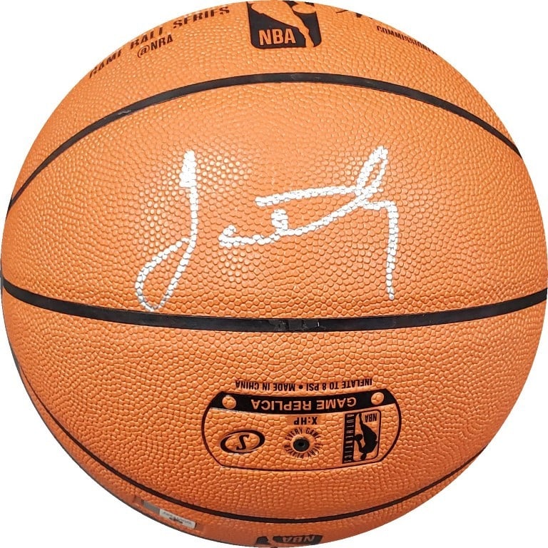 James Worthy Autographed Basketball Los Angeles Lakers GAI Authenticated (1 of 3)