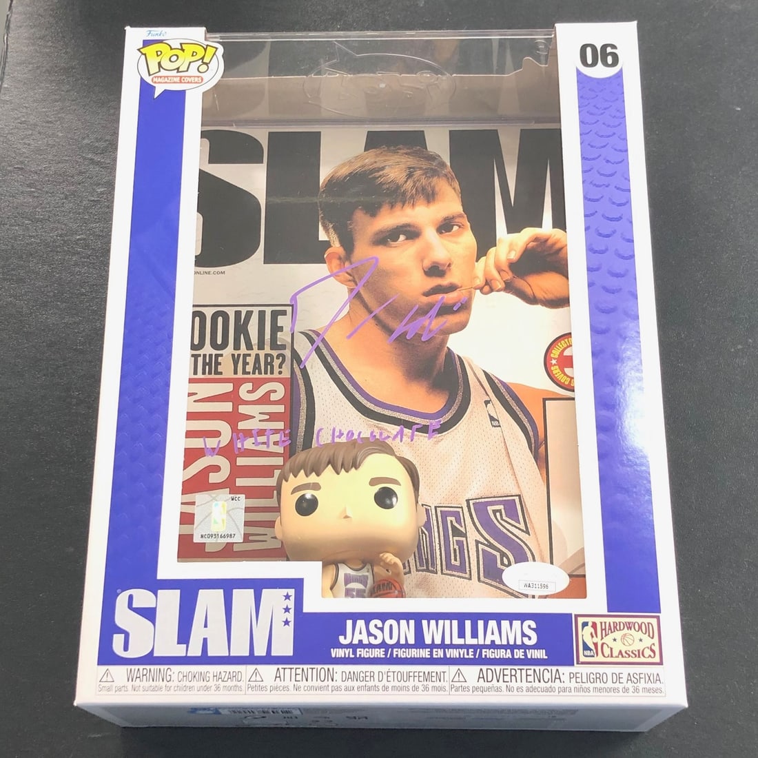 JSA authenticated Jason Williams signed Jumbo Slam Funko Pop Kings (1 of 3)