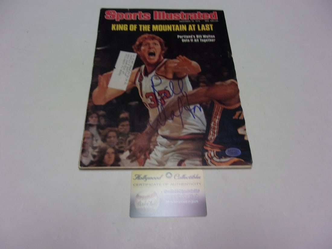 Signed Sports Illustrated Magazine Bill Walton Portland COA by Rich Altman (1 of 1)