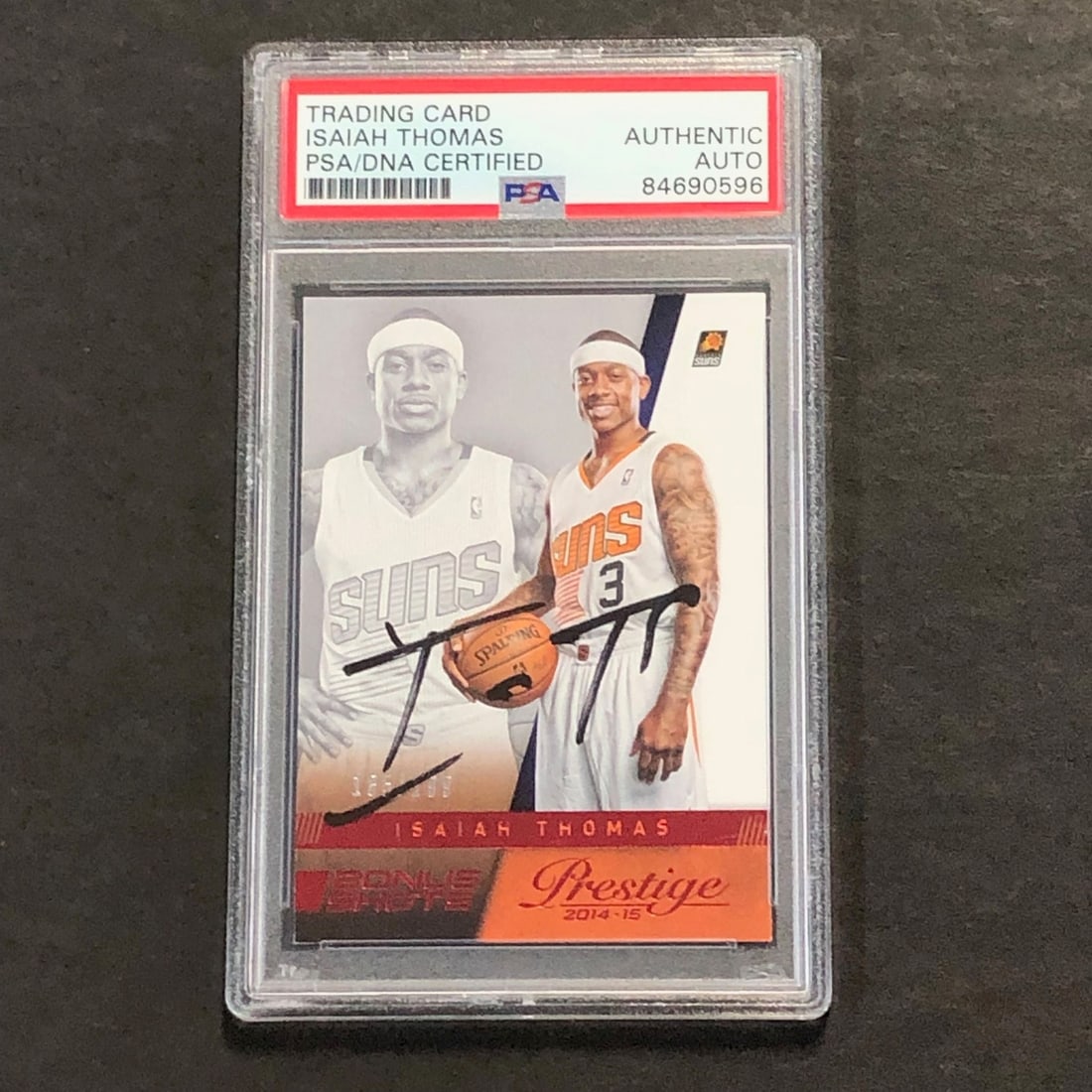 2014-15 Panini Prestige #140 Isaiah Thomas Signed Card PSA Authenticated Suns (1 of 2)