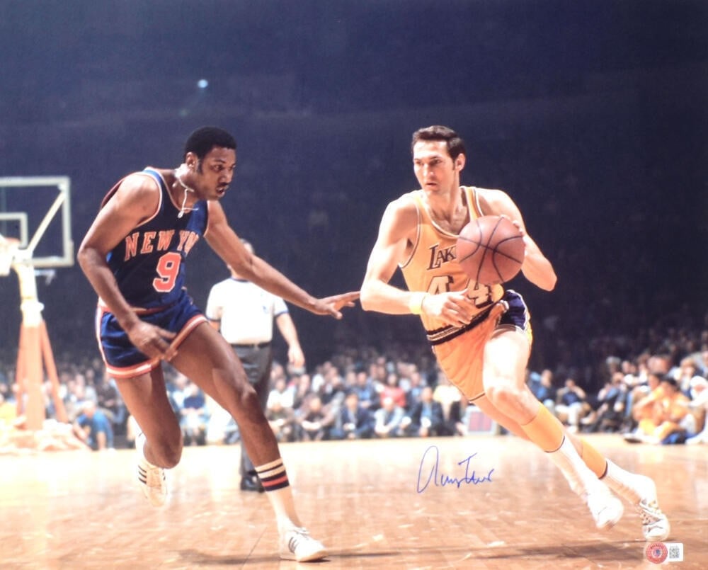 Jerry West signed Lakers 16x20 Drive photo Beckett hologram (1 of 10)