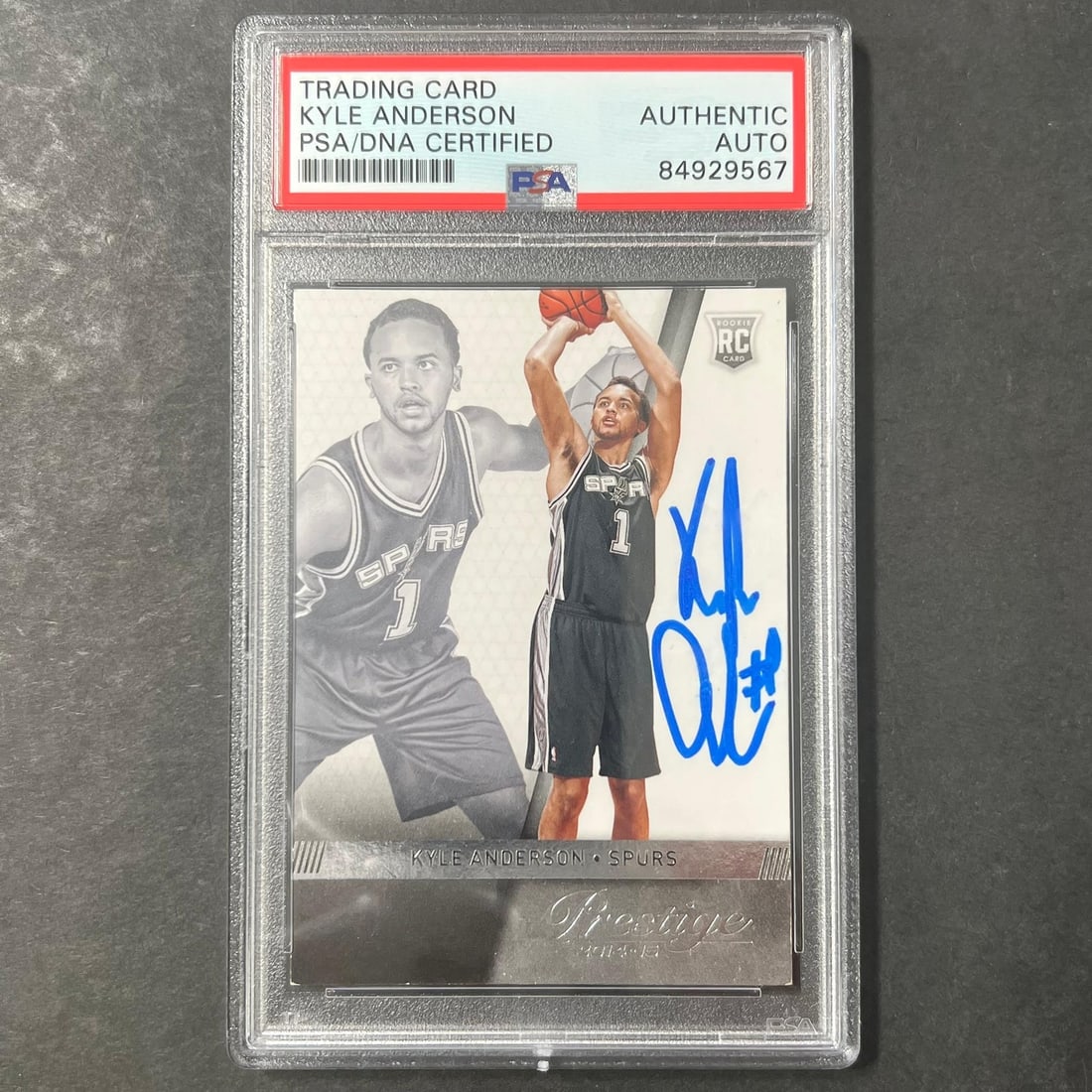 2014 Panini Prestige Kyle Anderson Signed Rookie Card PSA/DNA Spurs (1 of 2)