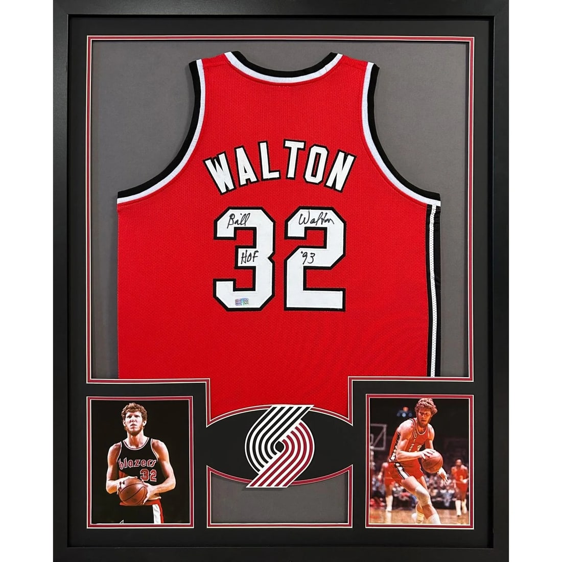 Framed Bill Walton Autographed Portland Trail Blazers Jersey Tristar (1 of 3)