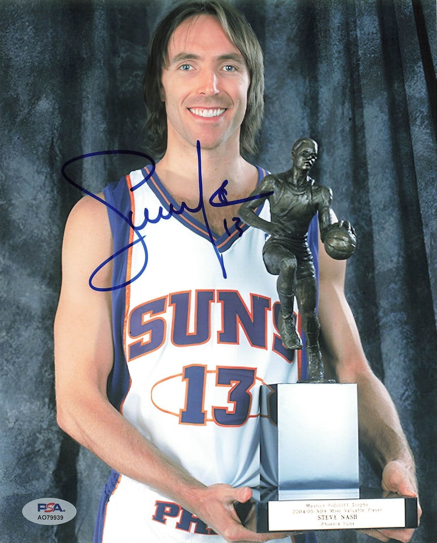 Steve Nash Autographed 8x10 Photo PSA/DNA Phoenix Suns MVP (1 of 1)