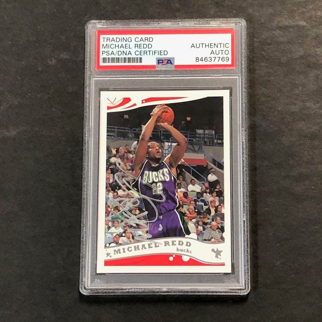 2005-06 Topps #22 Michael Redd Signed Card PSA Authenticated Bucks (1 of 2)