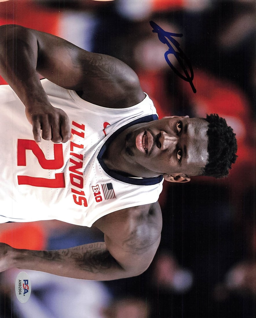 PSA DNA Kofi Cockburn autographed 8x10 Illinois Fighting Illini photo (1 of 1)
