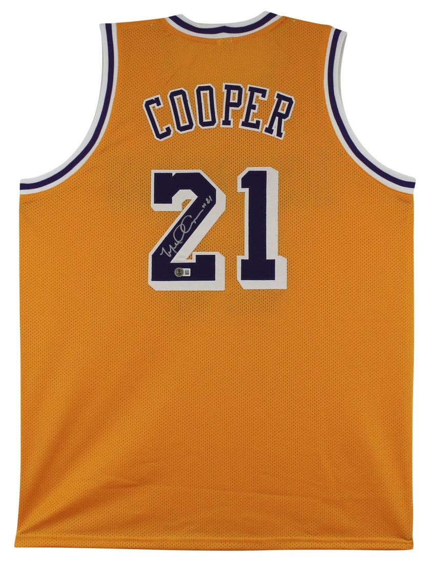 Michael Cooper Signed Los Angeles Lakers Yellow Jersey BAS Witnessed: Michael Cooper Signed Los Angeles Lakers Yellow Jersey BAS Witnessed This authentic yellow pro-style jersey is personally signed by Michael Cooper, a legendary player of the Los Angeles Lakers. The je