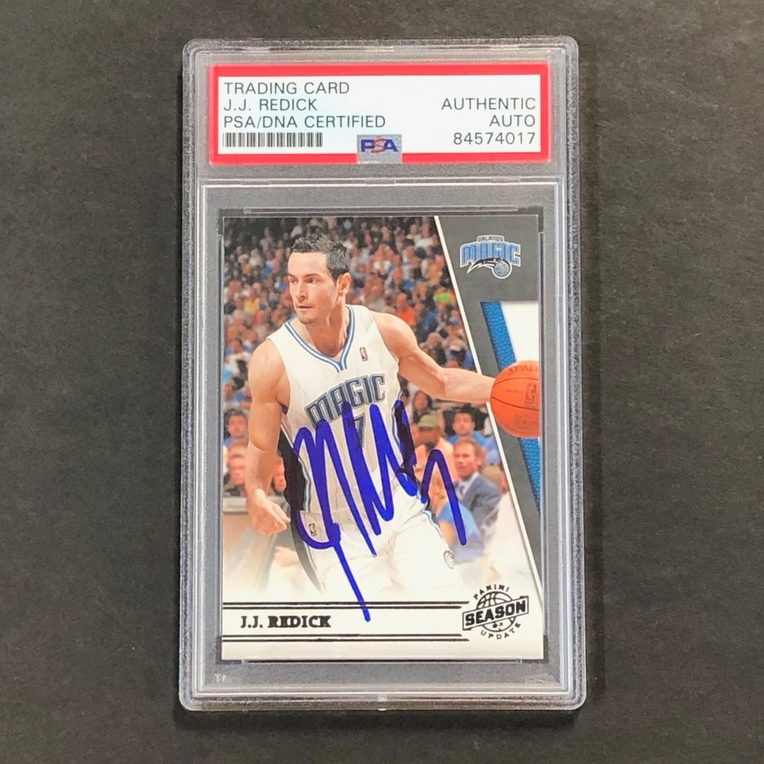 J.J. Redick PSA Slabbed Autographed 2010-11 Panini Season Update Card Magic (1 of 2)