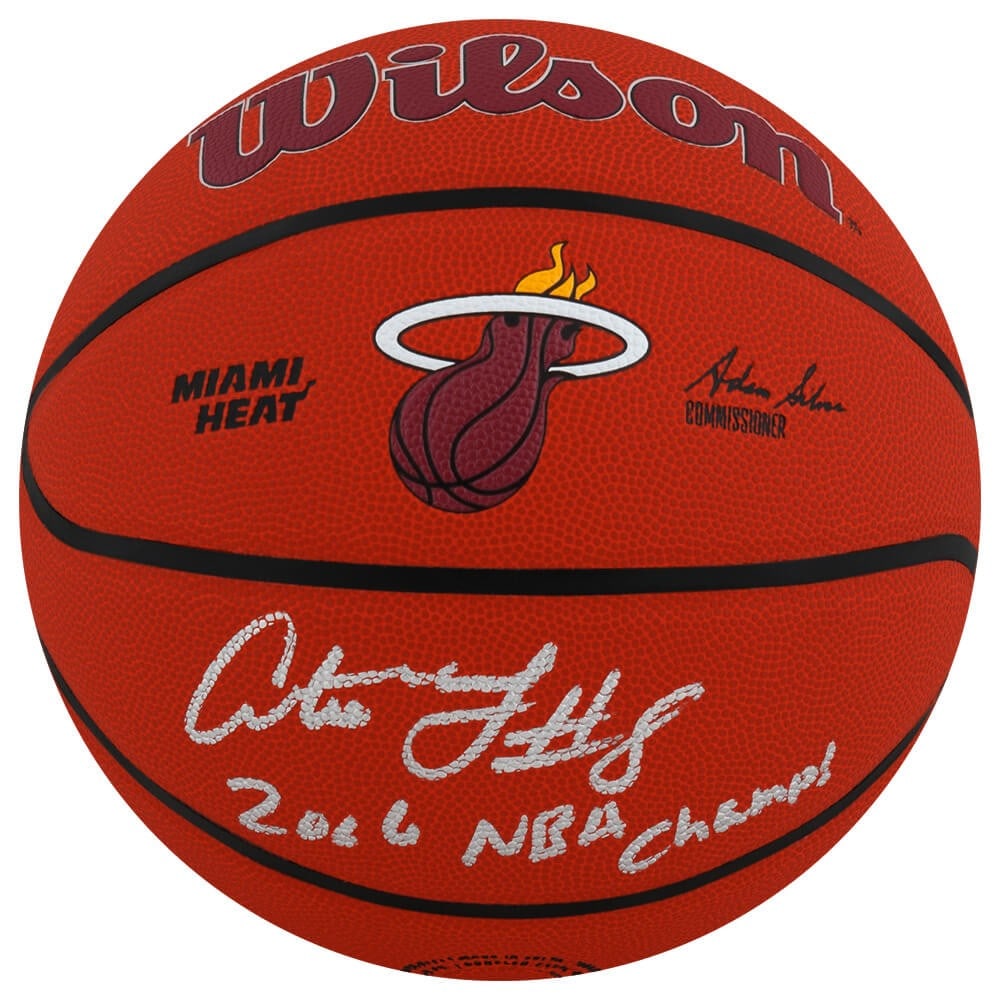 Antoine Walker Signed NBA Basketball Miami Heat 2006 Champs COA: Antoine Walker Signed NBA Basketball Miami Heat 2006 Champs COA This is an original signed Wilson NBA basketball featuring the Miami Heat logo and the inscription '2006 NBA Champs' by Antoine Walker. 