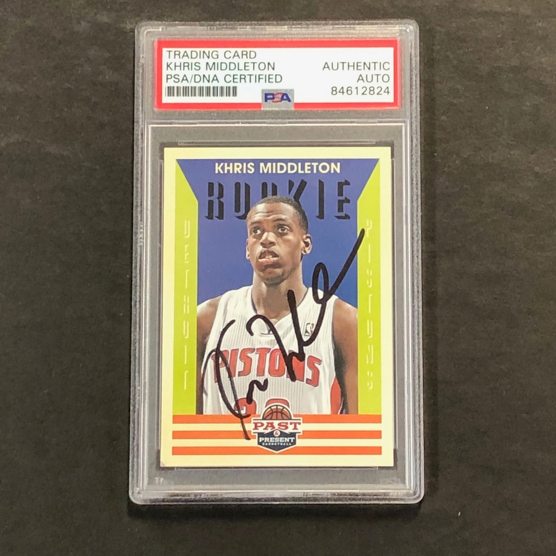 Khris Middleton PSA DNA Autographed 2012 13 Panini Past and Present #178 Card (1 of 2)