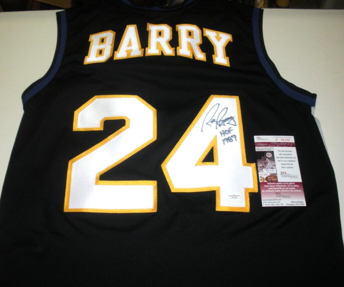 Rick Barry Signed Golden State Warriors NBA Jersey JSA Authenticated: Rick Barry Signed Golden State Warriors NBA Jersey JSA Authenticated Celebrate the legacy of the Golden State Warriors with this officially licensed NBA jersey, personally signed by basketball legend 