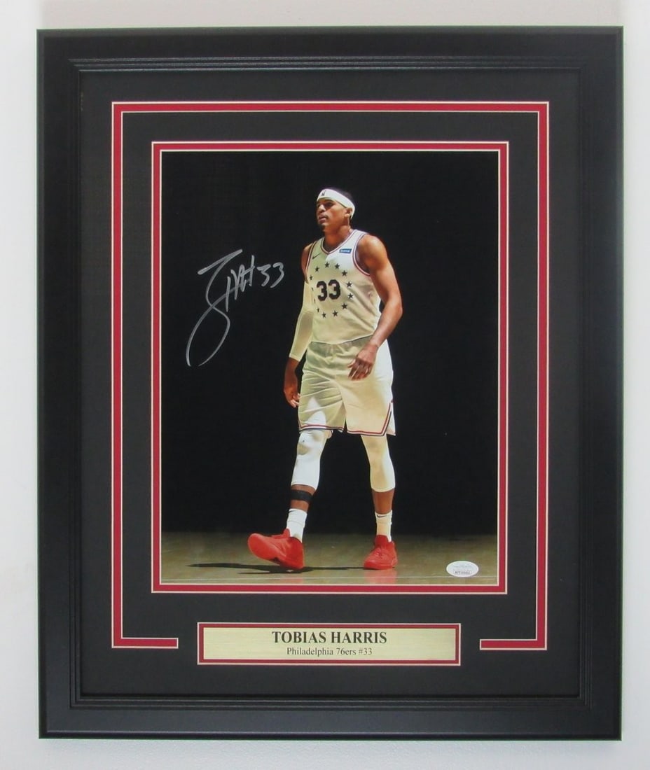 Tobias Harris Signed 11x14 Framed Photo Philadelphia 76ers JSA Authenticated (1 of 4)