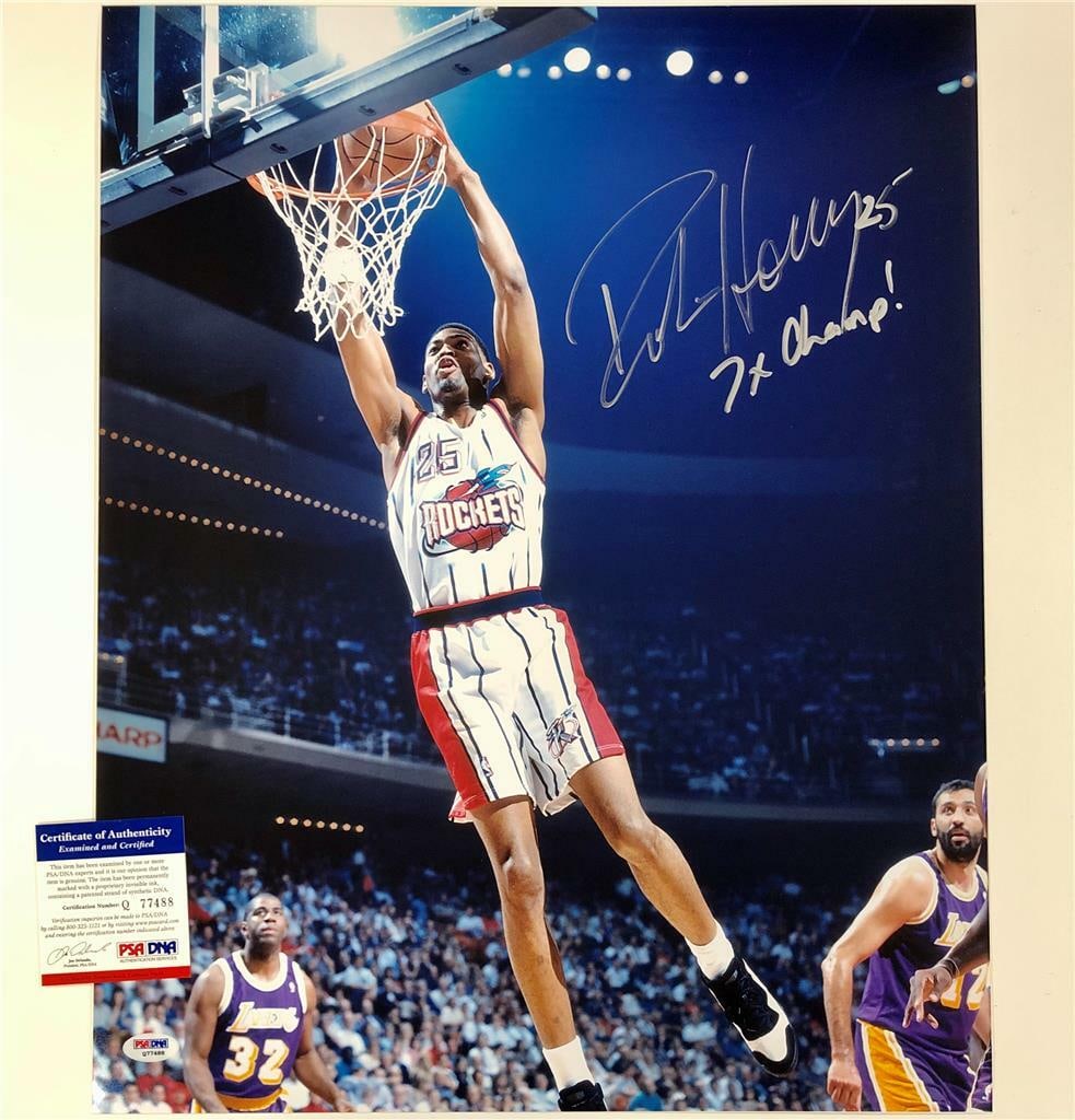 Robert Horry Signed 16x20 Photo 7x Champ Houston Rockets PSA Authenticated (1 of 2)