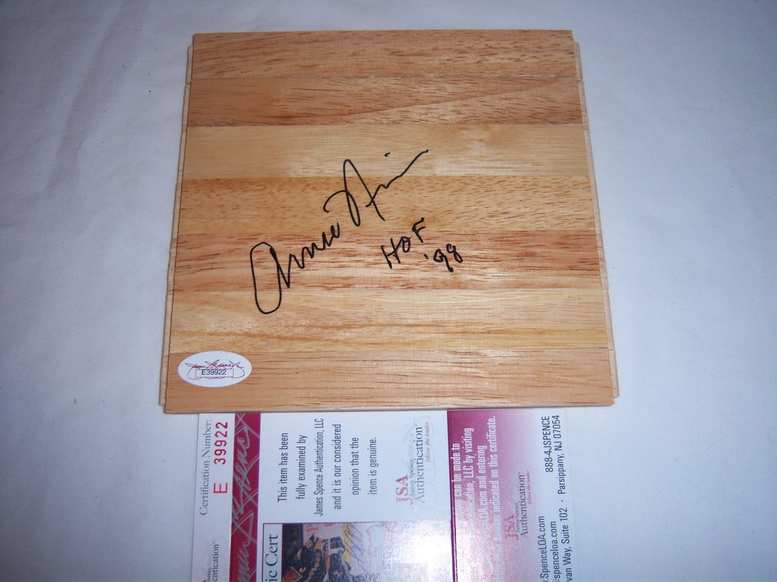 Arnie Risen Signed Floorboard Boston Celtics HOF 98 JSA COA (1 of 2)
