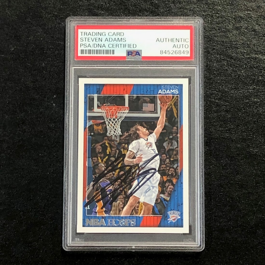 2016-17 NBA Hoops #132 Steven Adams Autographed Card PSA/DNA Thunder (1 of 2)