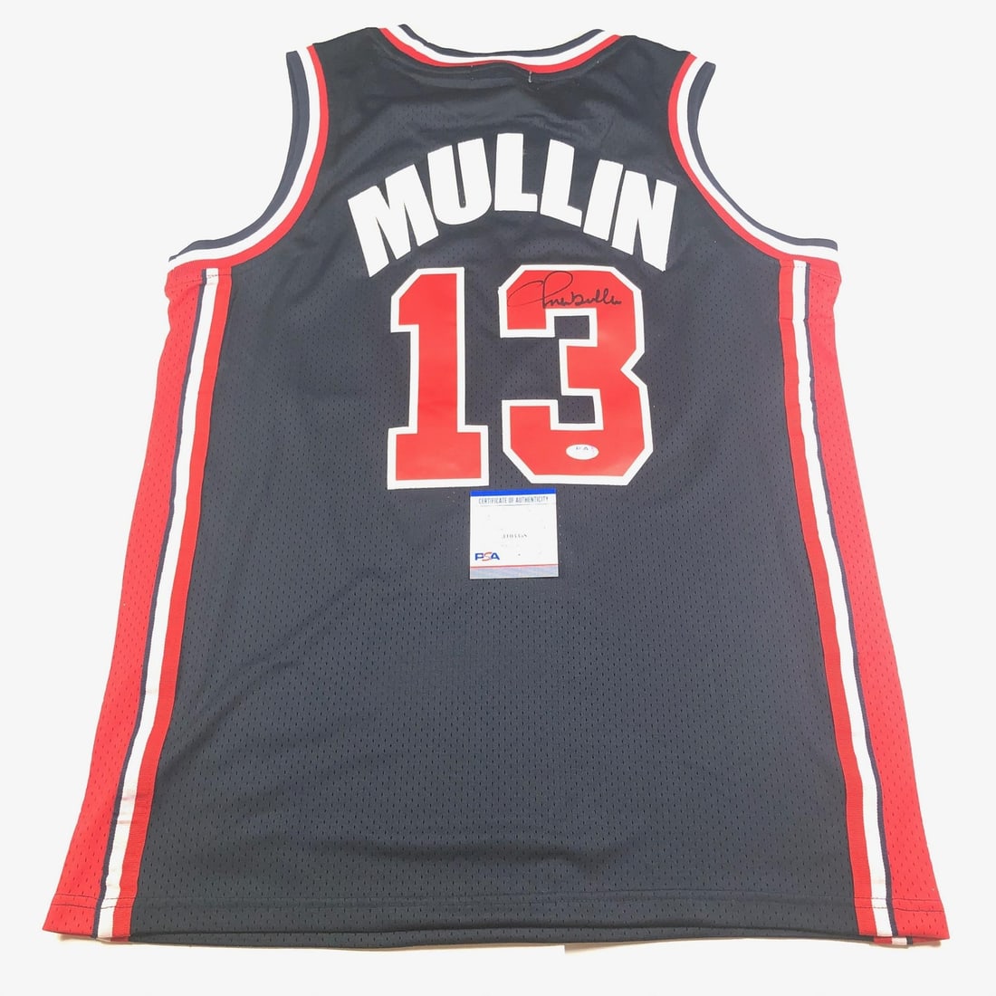 Chris Mullin PSA DNA autographed Dream Team basketball jersey: Chris Mullin PSA DNA autographed Dream Team basketball jersey This is an original Team USA basketball jersey autographed by Chris Mullin, a key member of the legendary Dream Team and the Golden State 