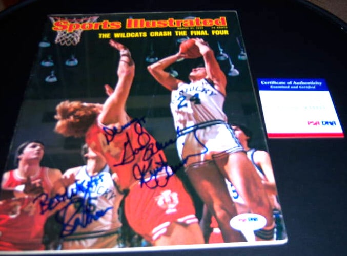 Signed Sports Illustrated Magazine Kent Benson Steve Gran PSA DNA (1 of 1)